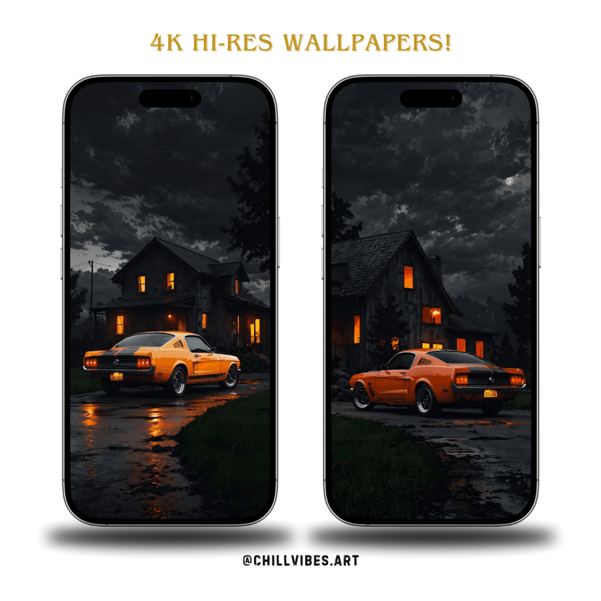 Mustang Nightscape 4K Wallpapers (Pack of 2) ✨