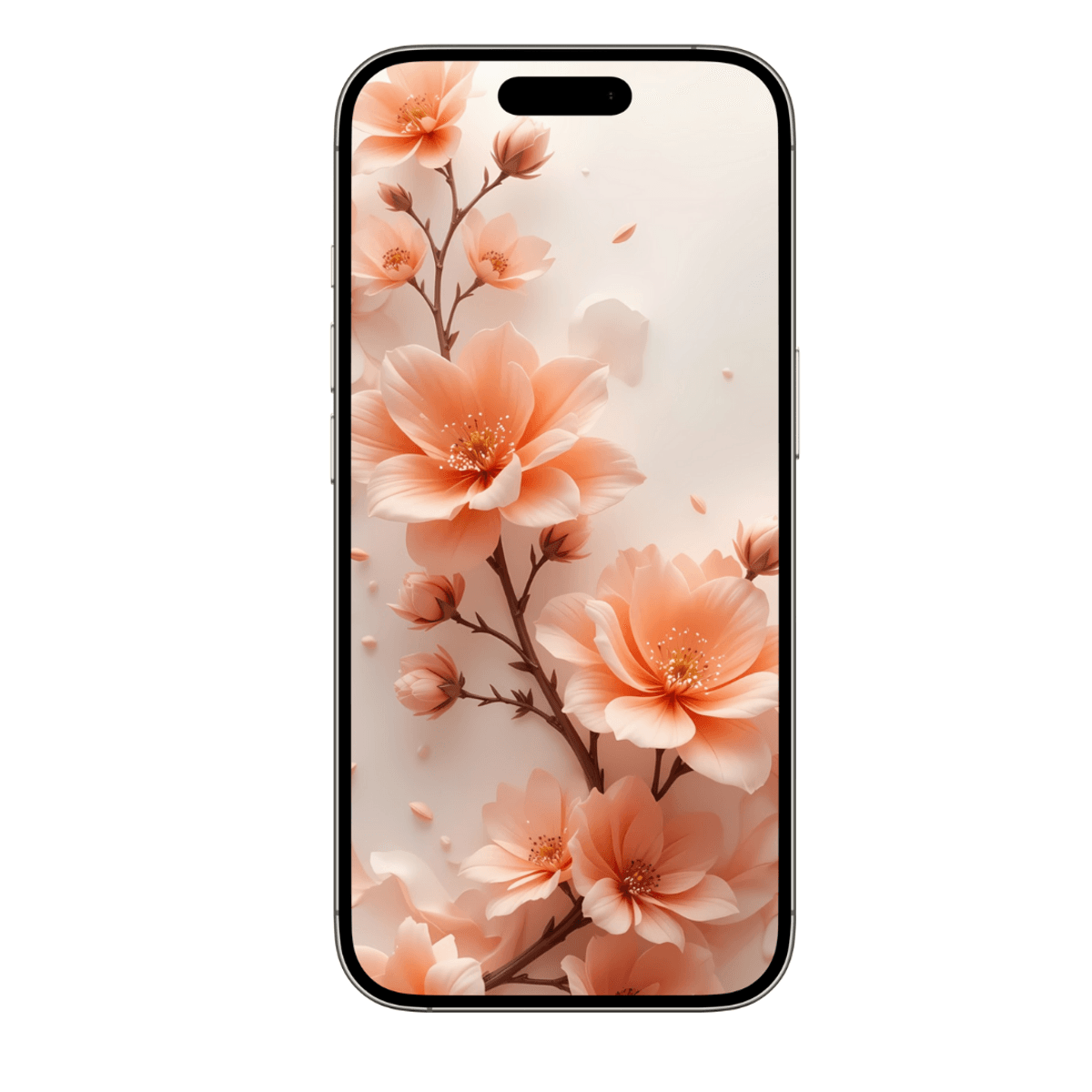 Peach Abstract Blossoms