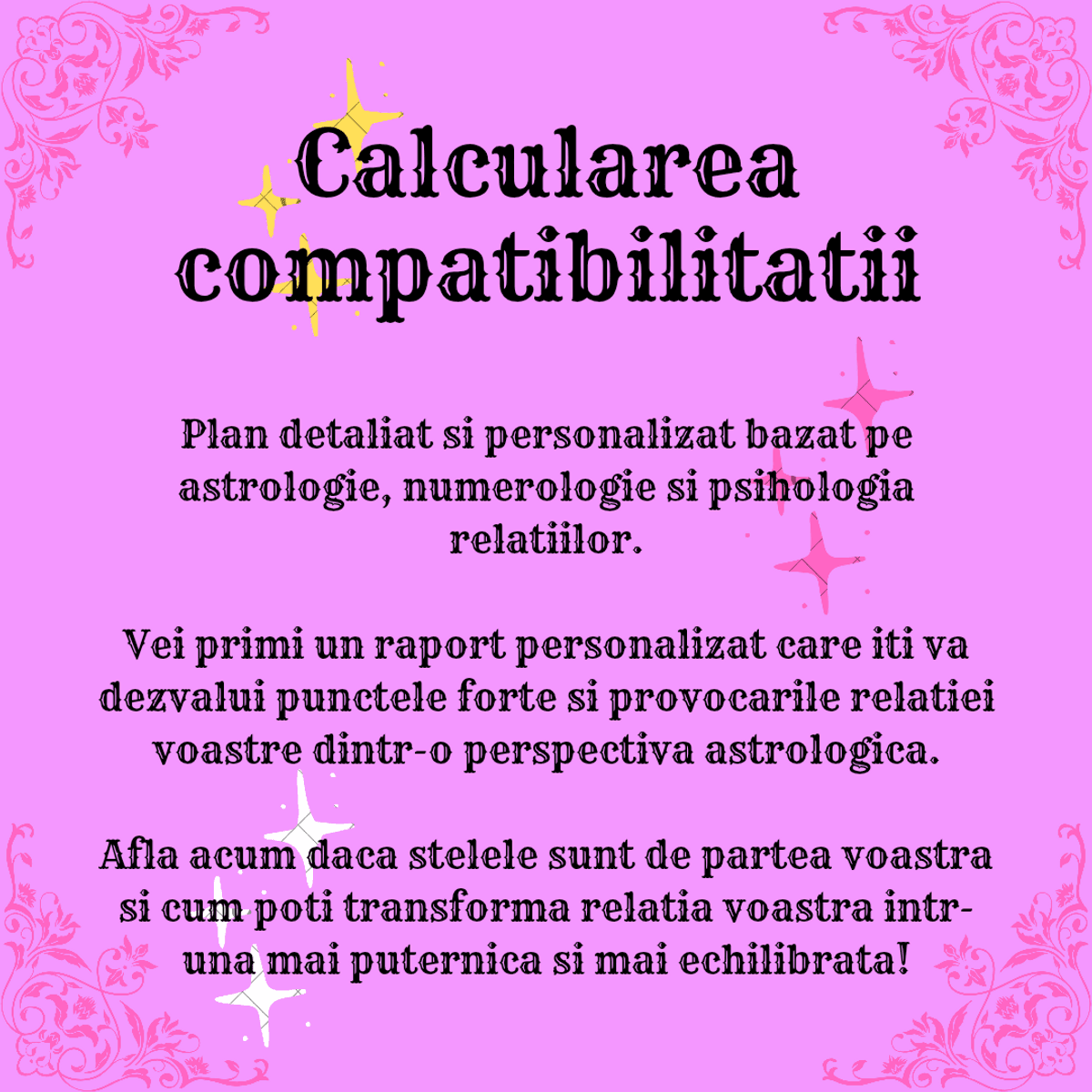 Calcularea compatibilitatii