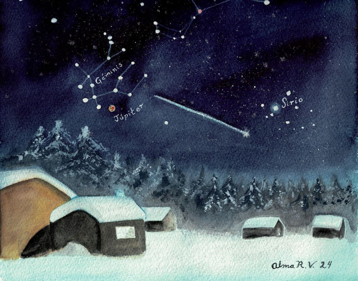 Lluvia de estrellas de las Geminidas (original)