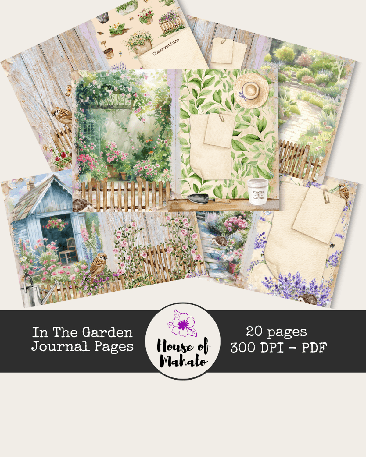 In The Garden Journal Pages