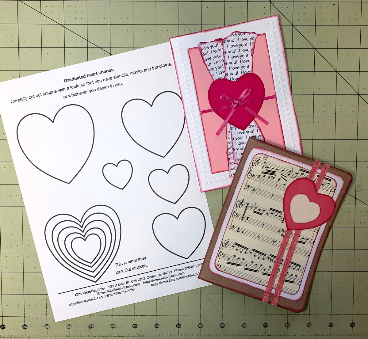 A4 Free Hearts Printable Templates, Stencils, Masks, for A4 printers