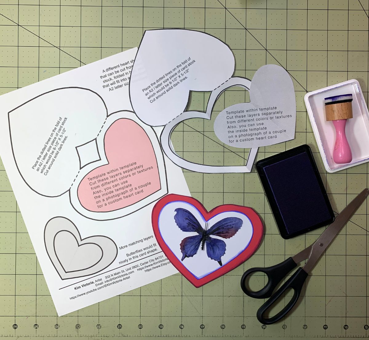 A4 Free Hearts Printable Templates, Stencils, Masks, for A4 printers