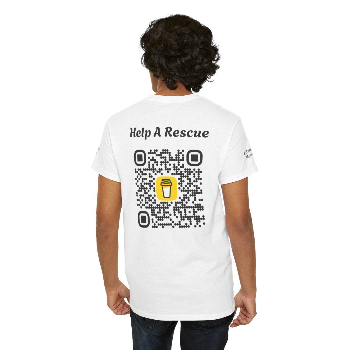 Adopt Don't Shop Tee - Unisex Cotton T-Shirt for Dog Lovers