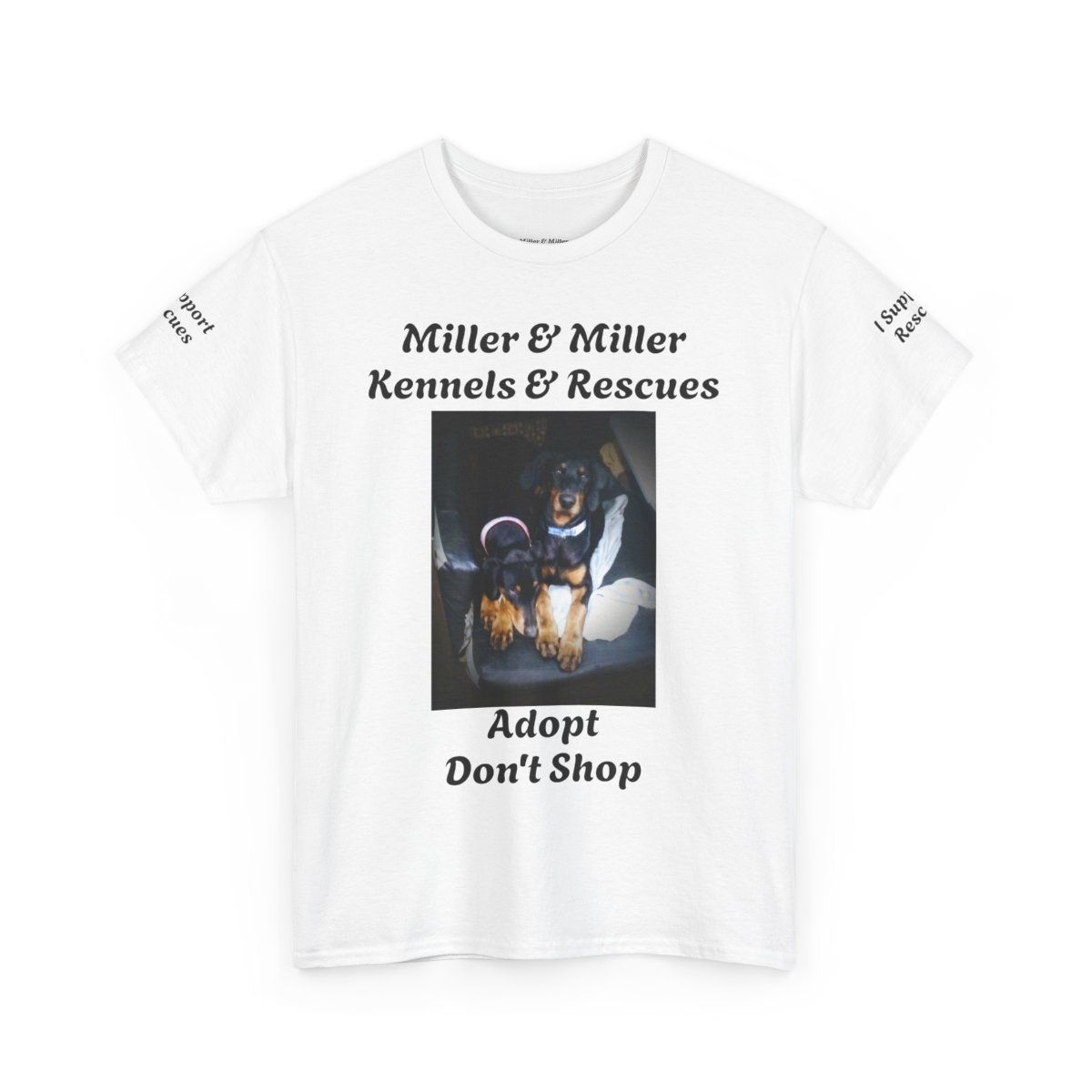 Adopt Don't Shop Tee - Unisex Cotton T-Shirt for Dog Lovers