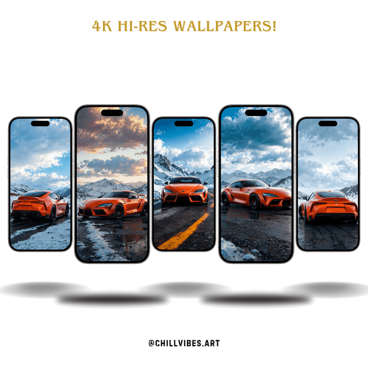 Toyota Supra 4K Wallpapers (Pack of 5) ✨