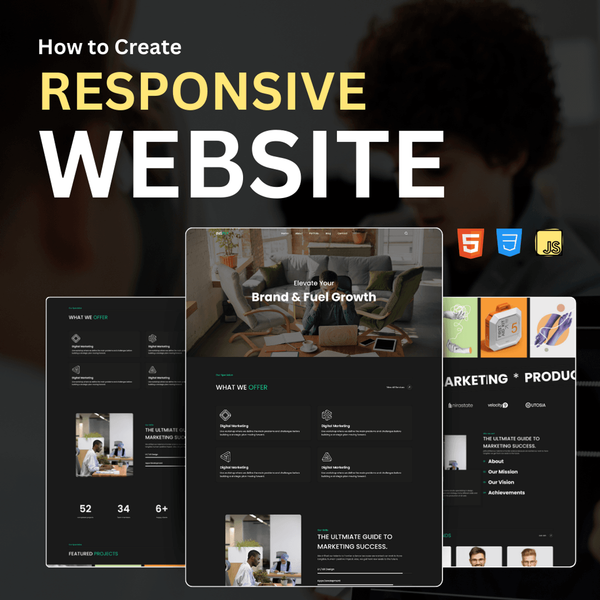 Marketing Website Template | Business Website Template | Get Source Code Now 💻