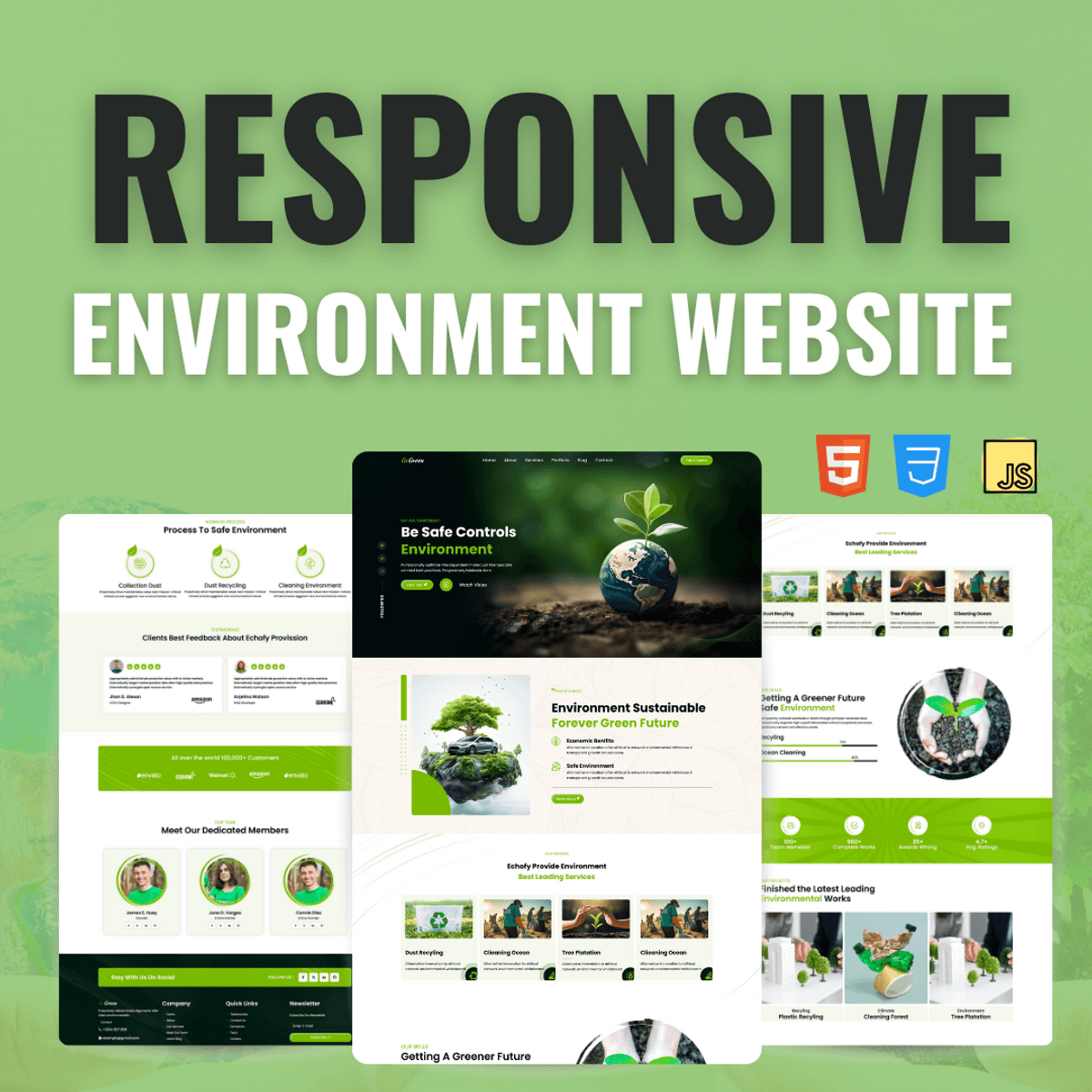 Master Web Design Project - Interactive Environment Website Design 🔥
