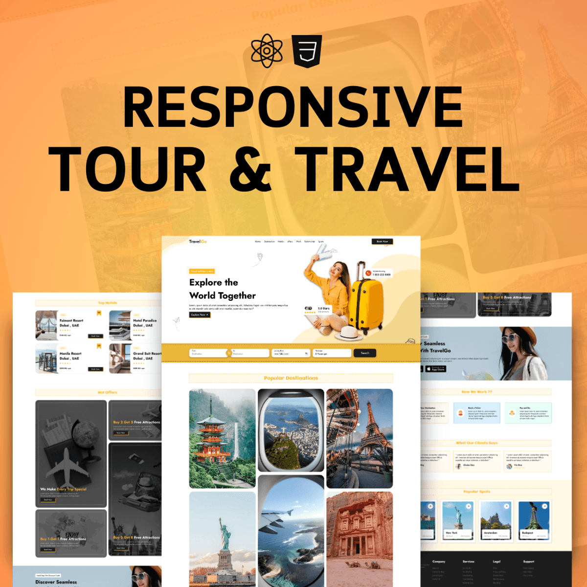 Travel React JS Project : Source Code & Resources 🔥