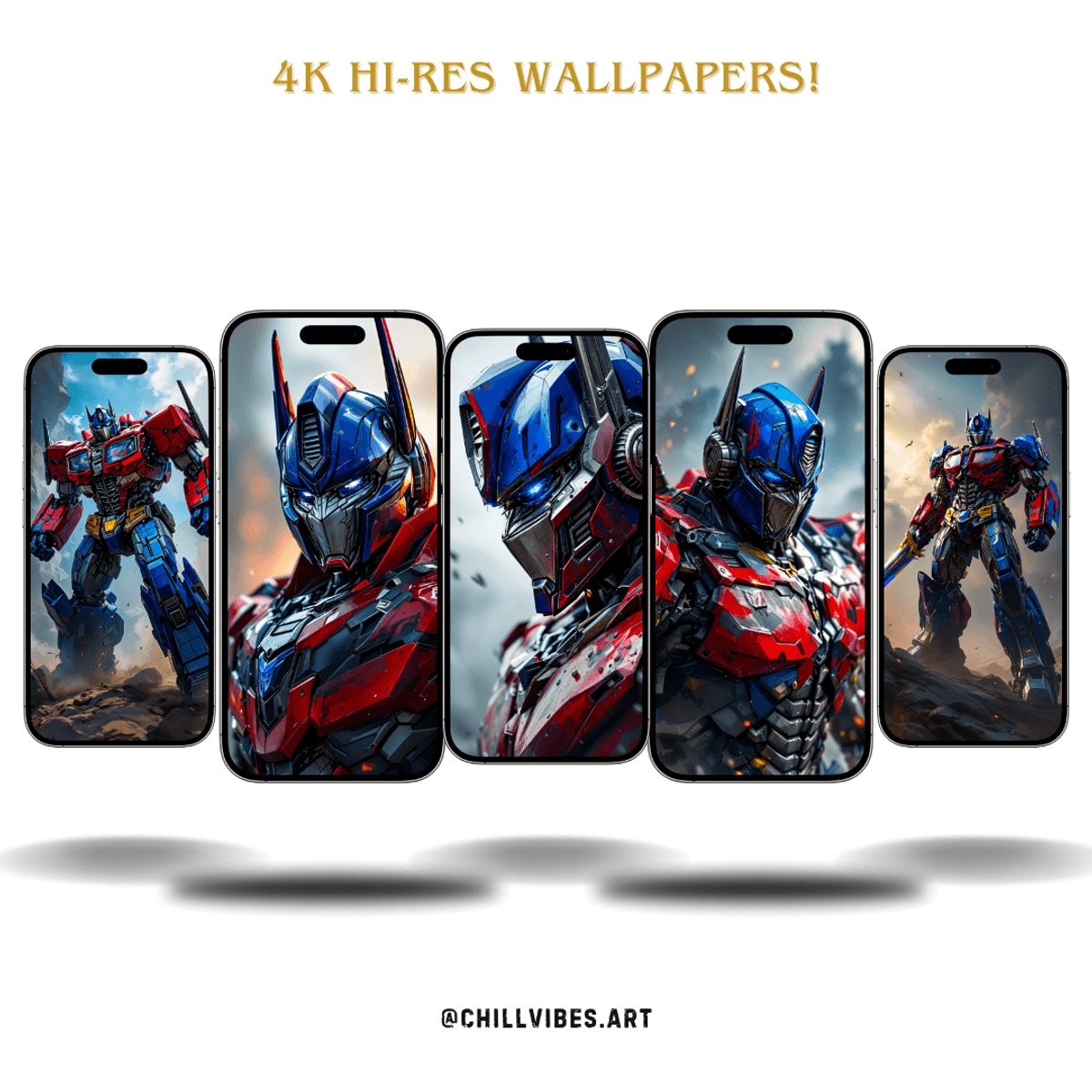 Optimus Prime 4K Wallpapers (Pack of 5) ✨