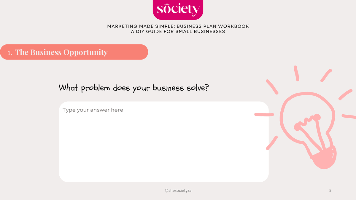 FREE Business Plan Workbook (A DIY Guide for Small Businesses)