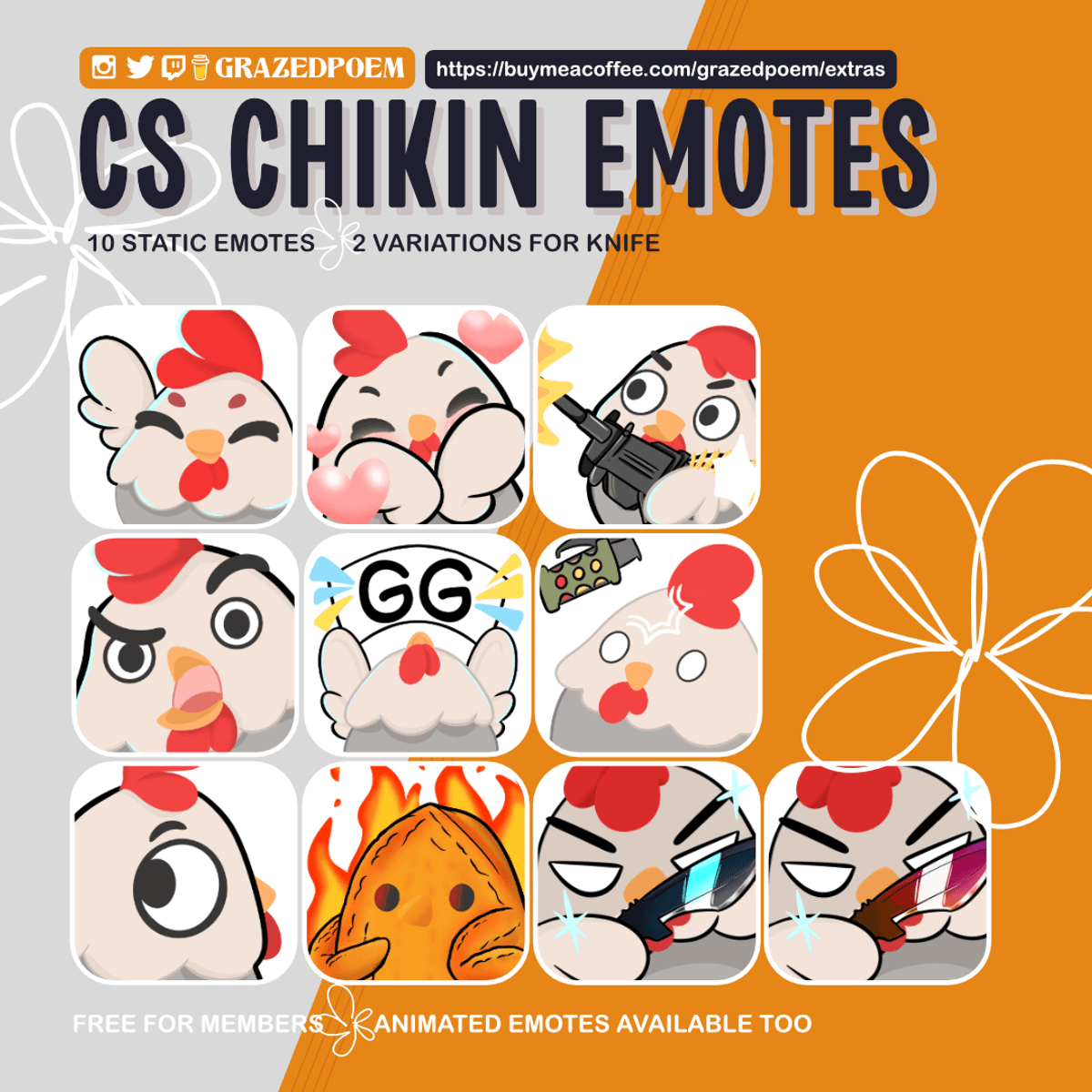 CS Chikin Emotes (Static)