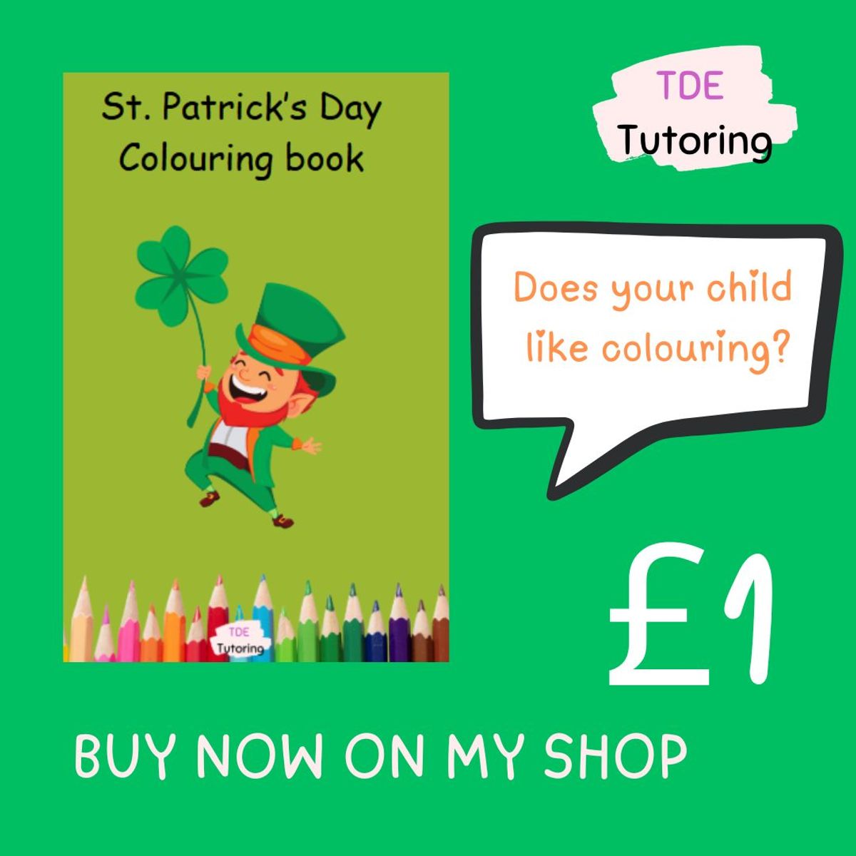 St. Patrick's Colouring book