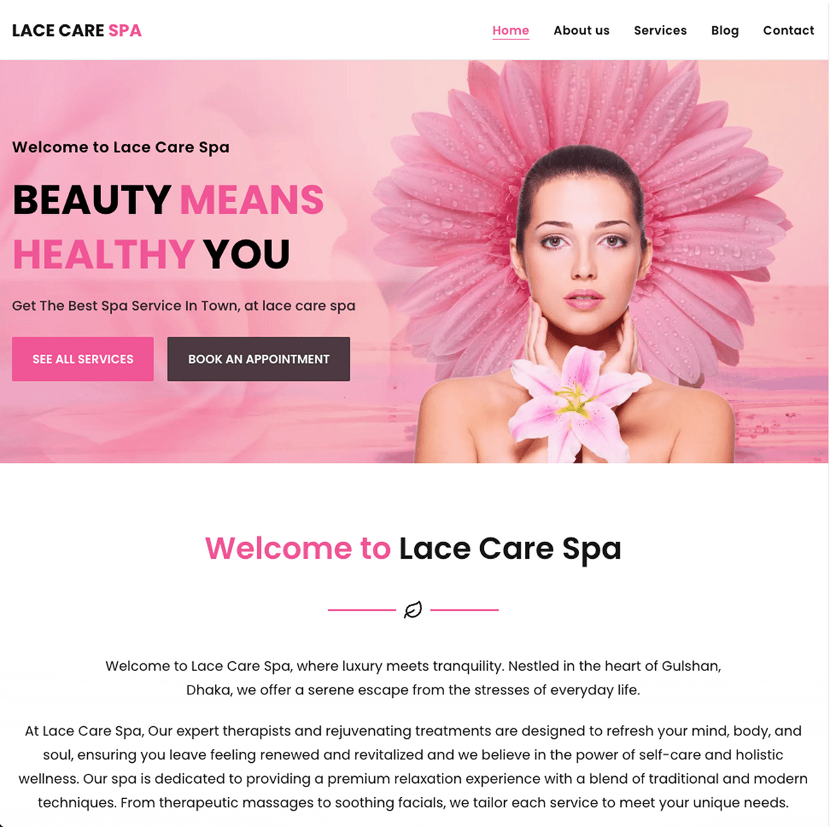 🌿 Luxury Spa & Massage Website Template | Next.js & React | Ready to Launch!