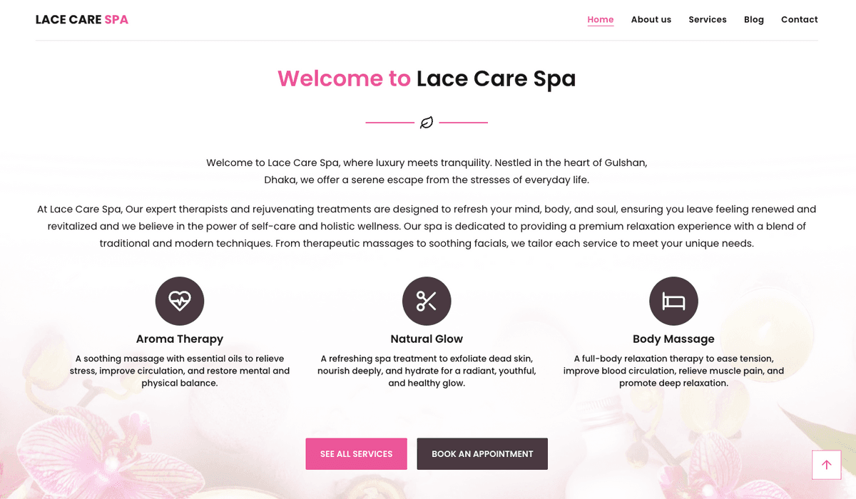🌿 Luxury Spa & Massage Website Template | Next.js & React | Ready to Launch!