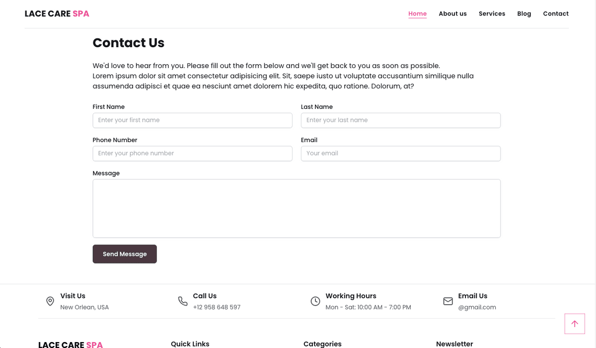 🌿 Luxury Spa & Massage Website Template | Next.js & React | Ready to Launch!