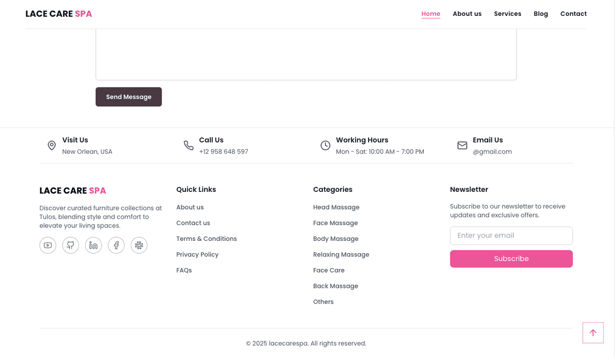 🌿 Luxury Spa & Massage Website Template | Next.js & React | Ready to Launch!