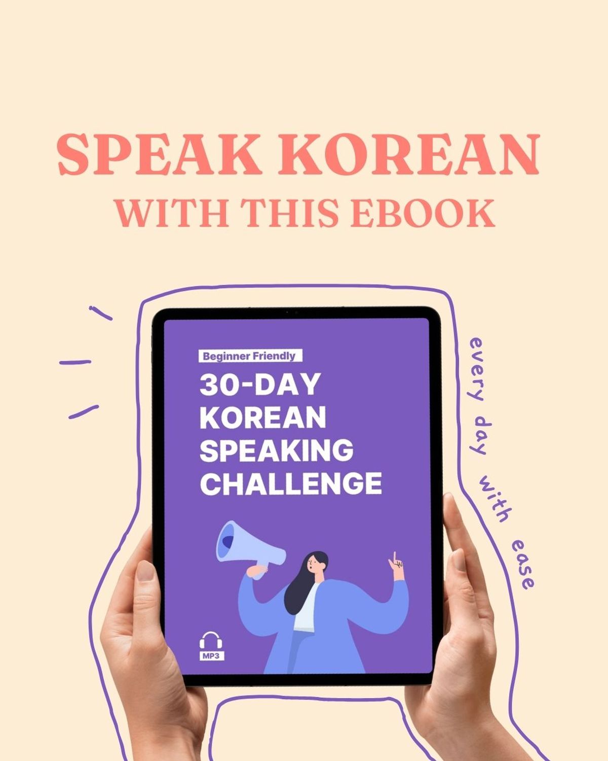 30-DAY Korean Speaking Challenge [Ebook+MP3]
