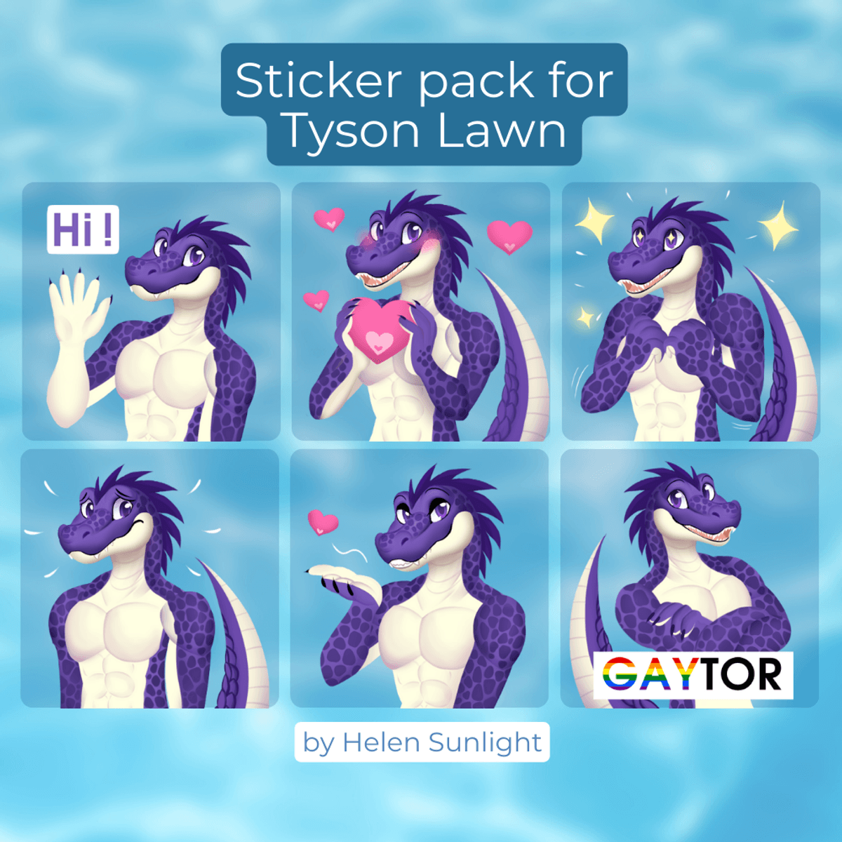 5 Custom stickers + 1 bonus sticker