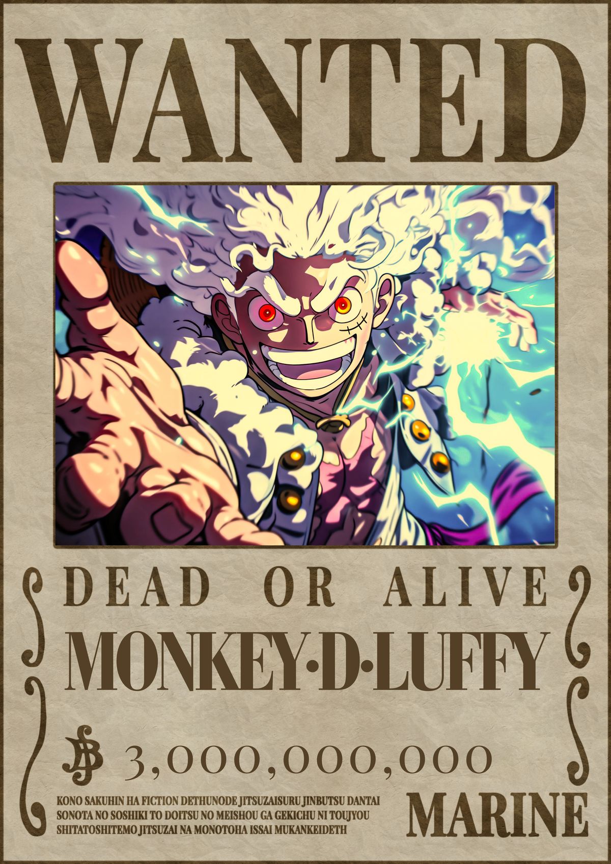 60+ Wanted Poster One Piece 10K 300dpi PNG BUNDLE with TWO Variations | High Quality Instant Digital Download | Japan Art Printable Anime/M
