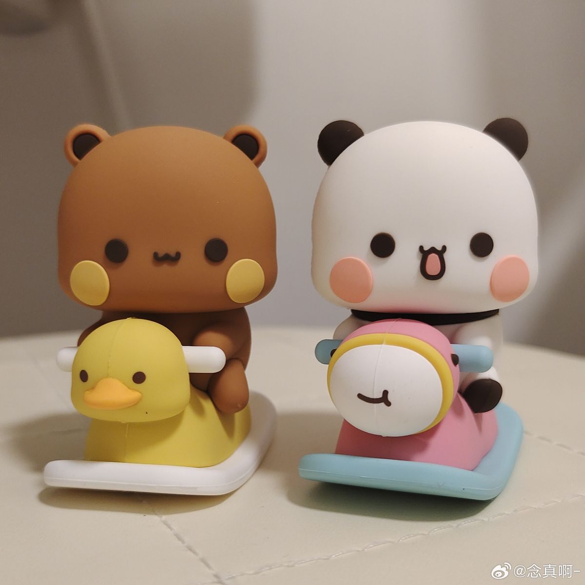 Yiers Mitao Panda Bubu Dudu Figure Model Original Collectible Cute Action Kawaii Bear