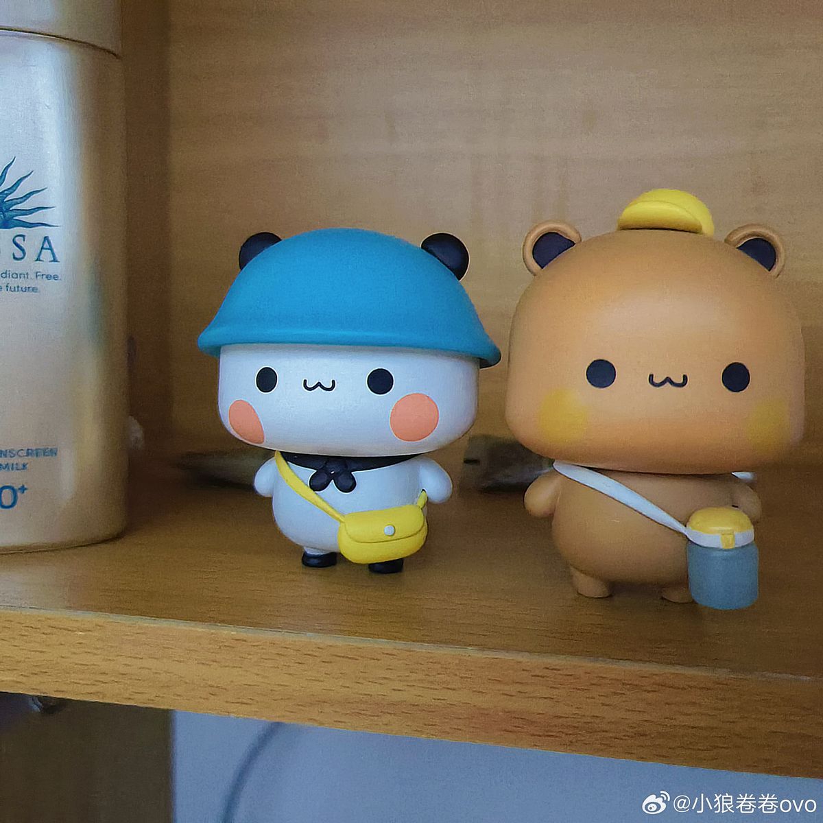 Yiers Mitao Panda Bubu Dudu Figure Model Original Collectible Cute Action Kawaii Bear
