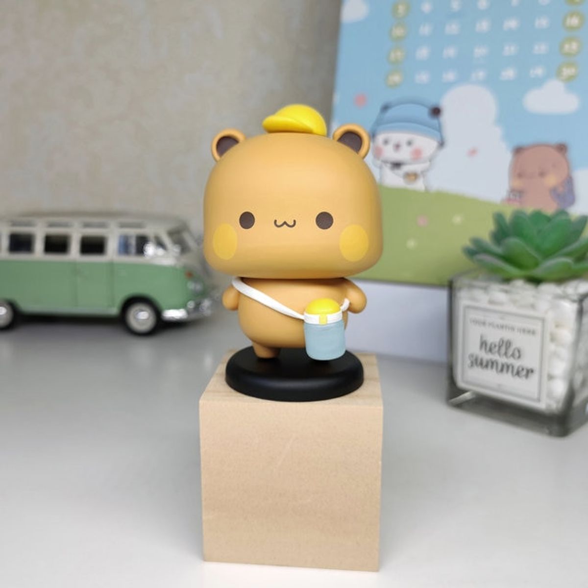 Yiers Mitao Panda Bubu Dudu Figure Model Original Collectible Cute Action Kawaii Bear