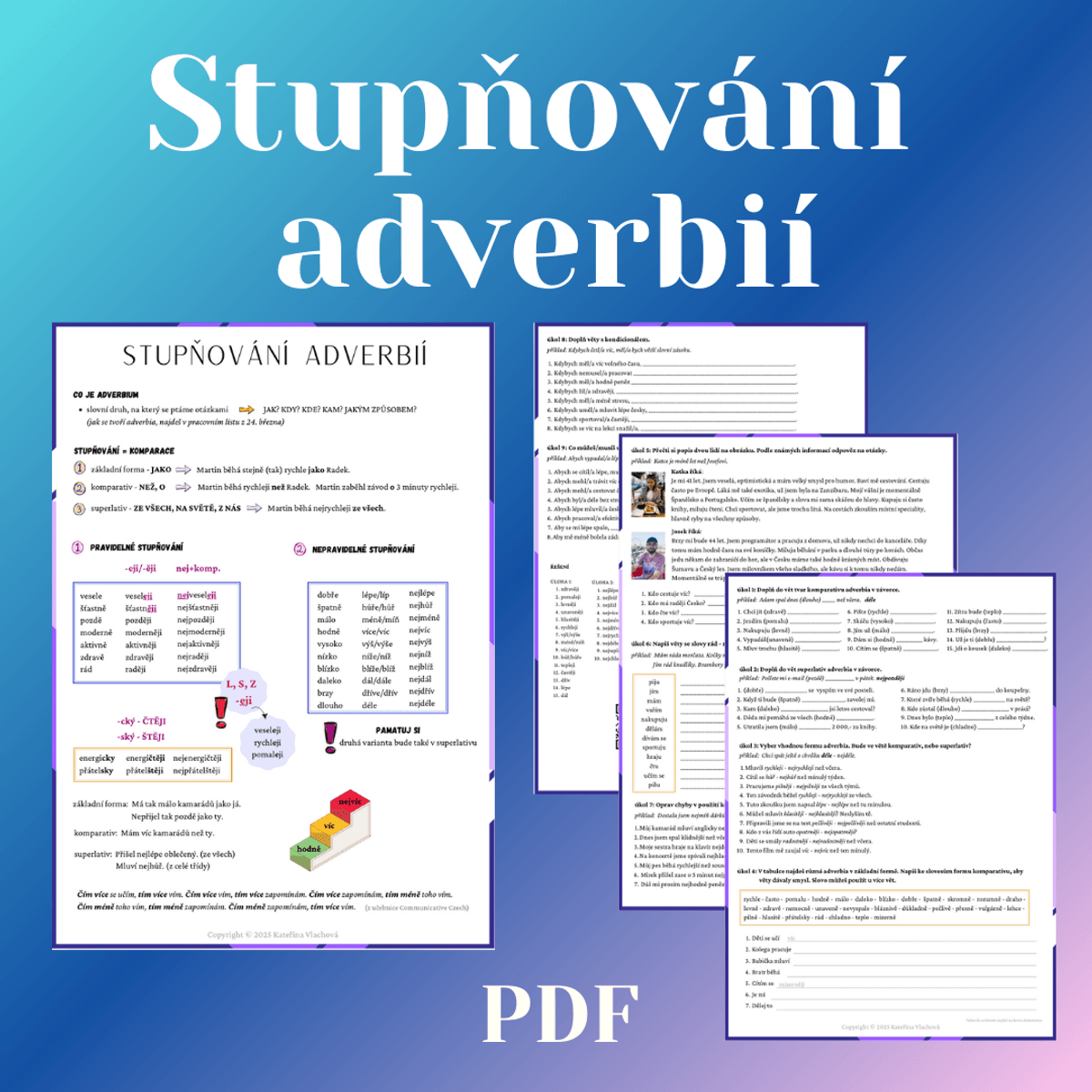 Stupnovani adverbii
