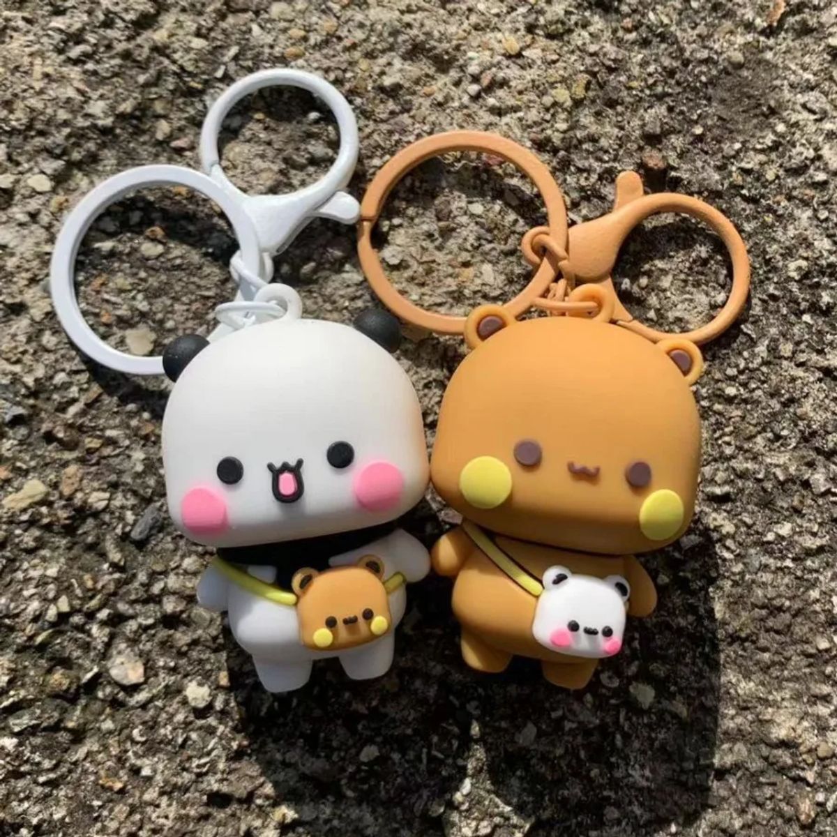 Yier Panda KeyChain Kawaii Bubu Dudu Doll Anime Figure