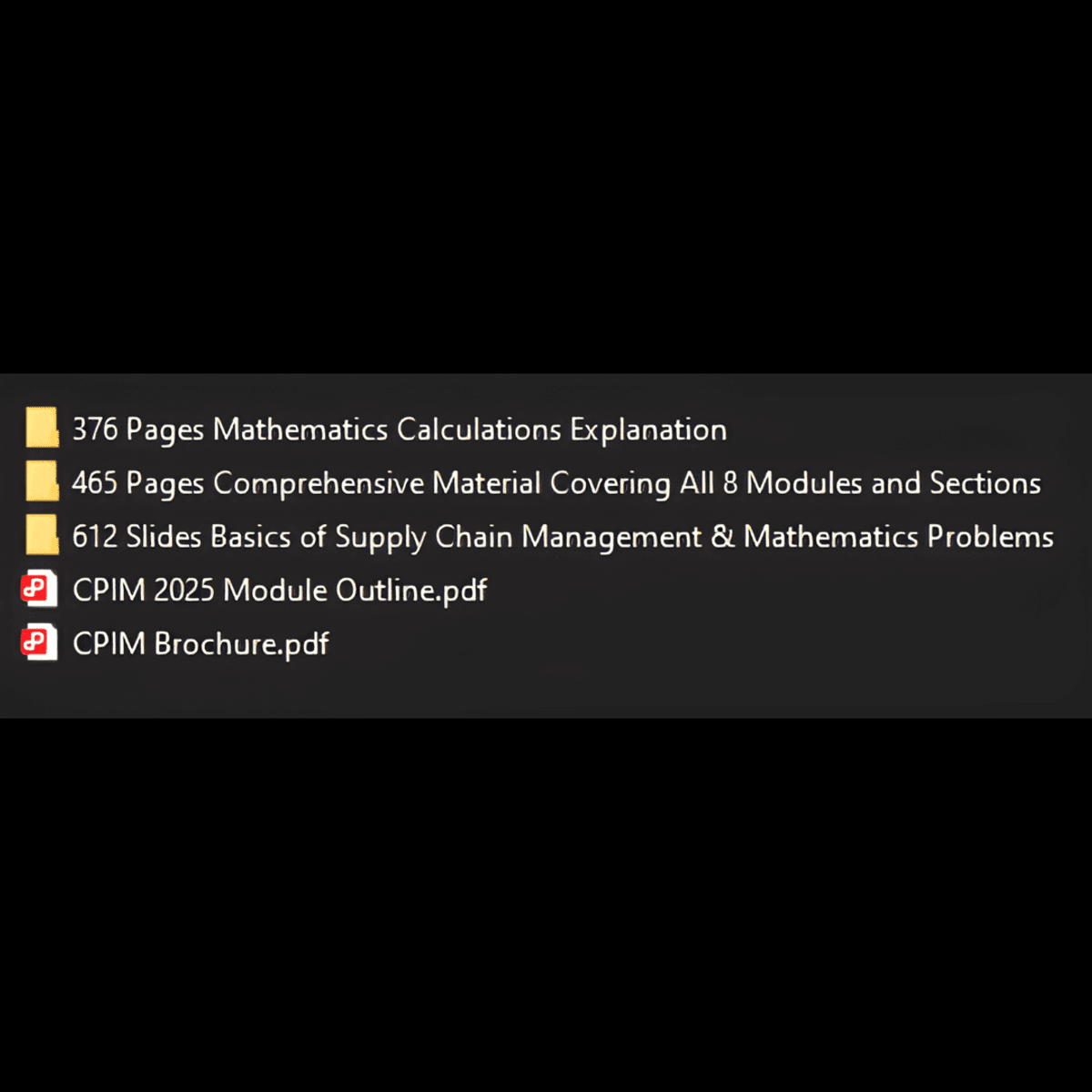 CPIM V7 Exam Content Manual