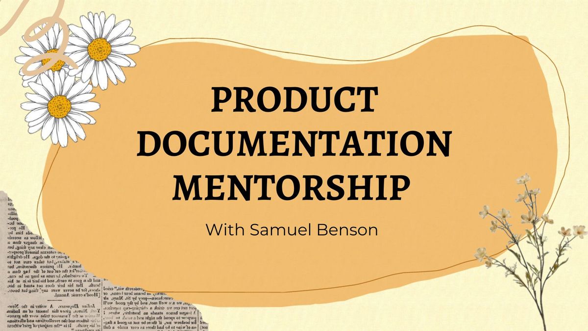 Learn Product Documentation with SSGs &ndash; Mentorship for Tech Writers