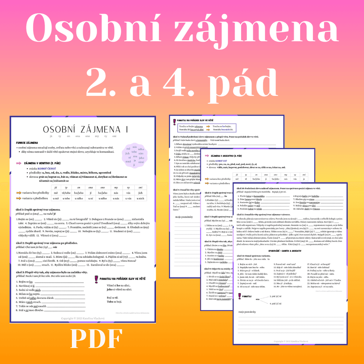 Osobni zajmena I