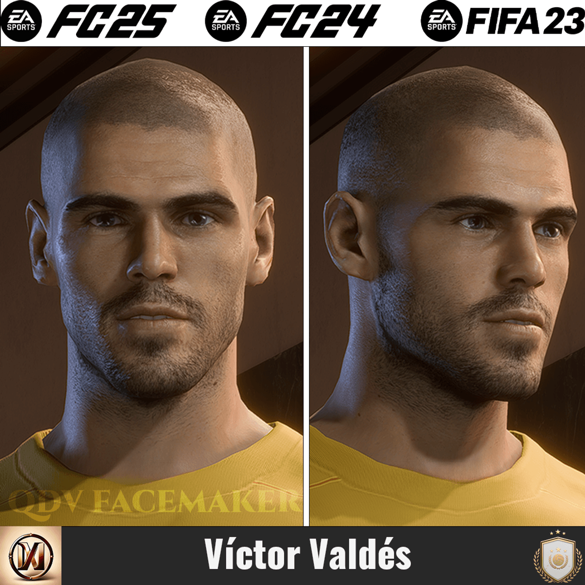 [CLASSIC] Víctor Valdés Face Mod - [FC 24/25/26][FIFA 23]