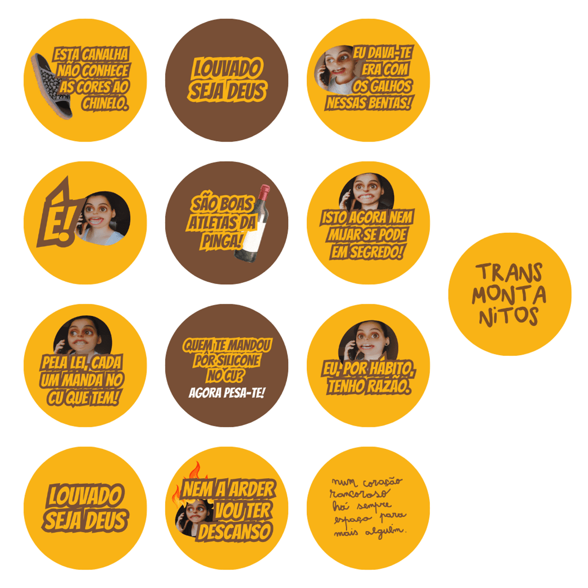 Pins (pack) da Dona J&uacute;lia
