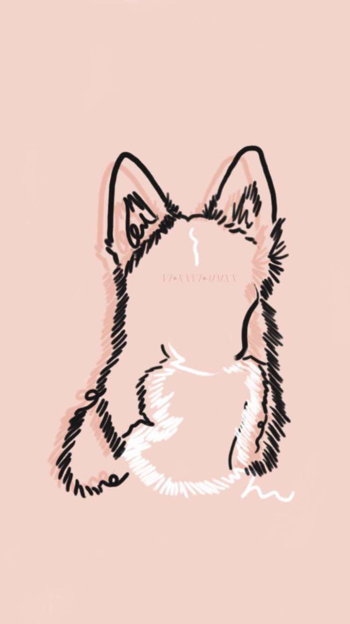Custom Minimalistic Pet Portrait