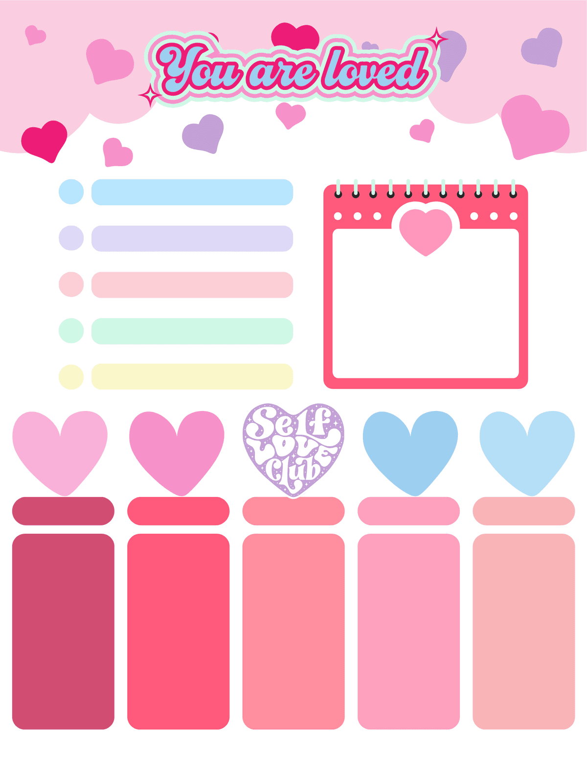 You Are Loved Planner Printable Page