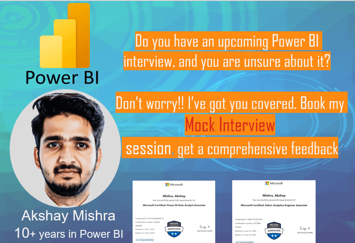 Mock interview - Power BI and Data Analyst Role
