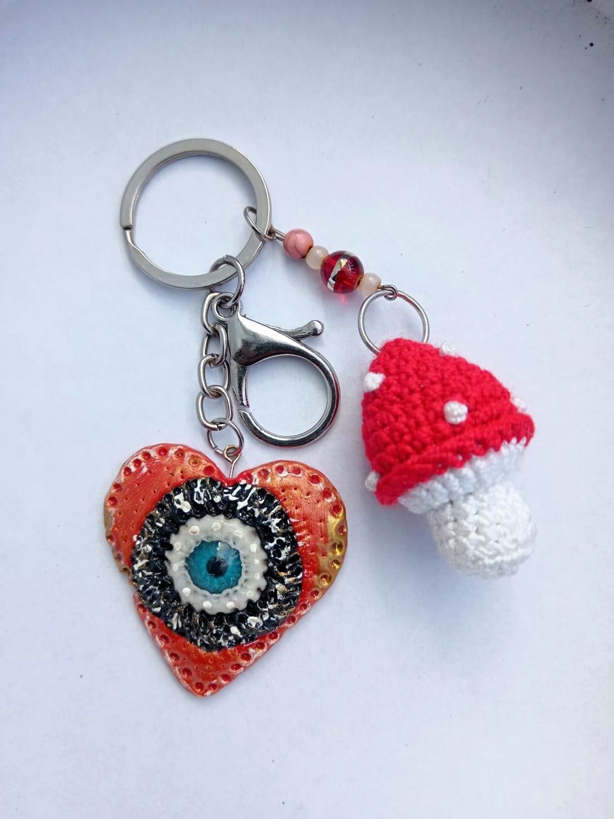 Red Mushroom Keychain
