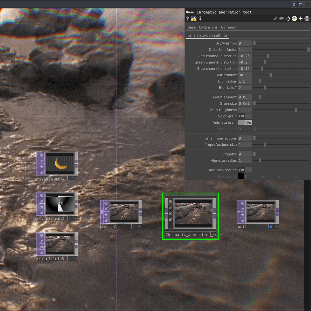 Chromatic Aberration Tool for Touchdesinger