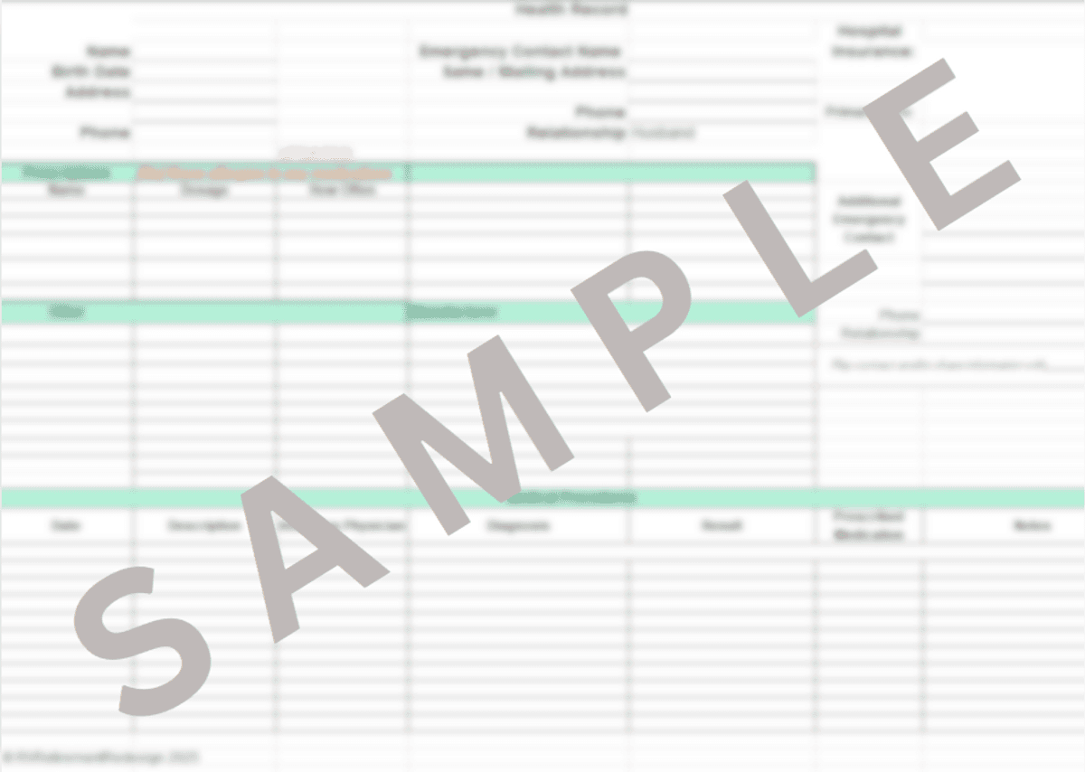Personal Medical Overview
