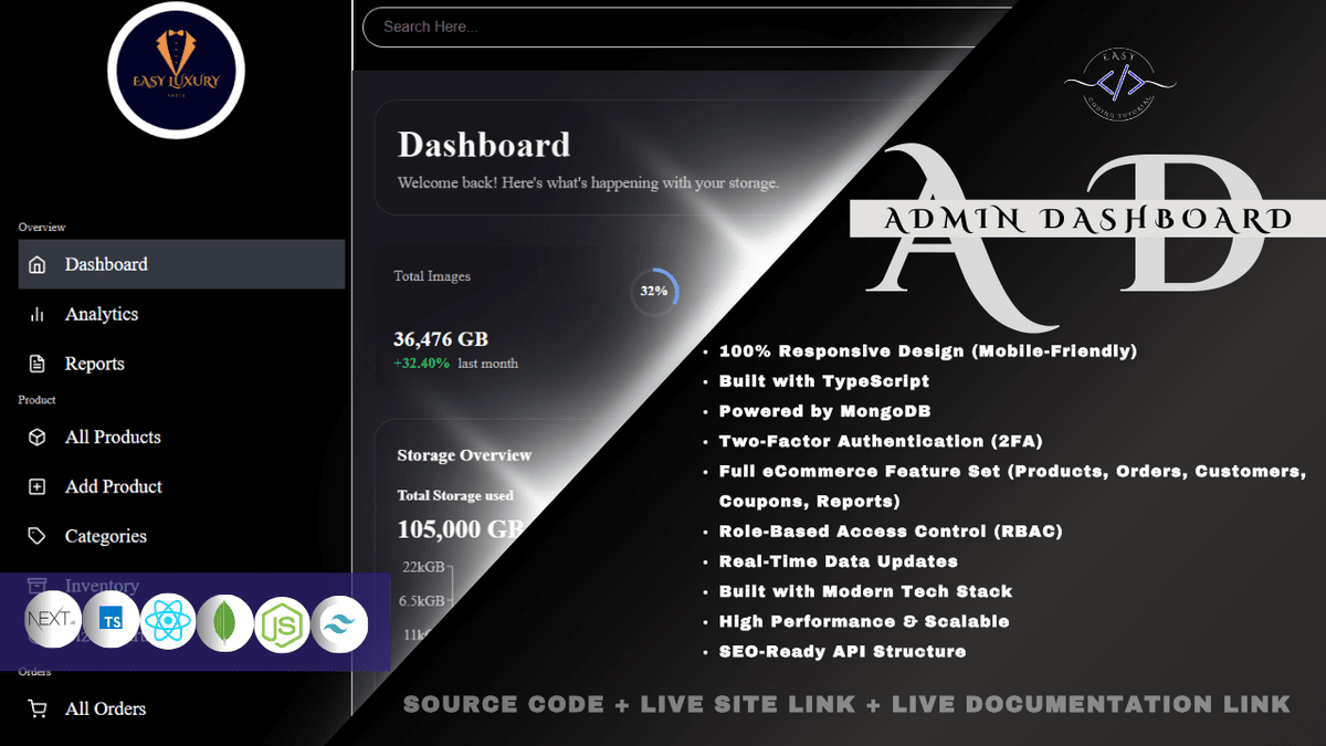 Admin Dashboard From Scratch - Next.js, TypeScript