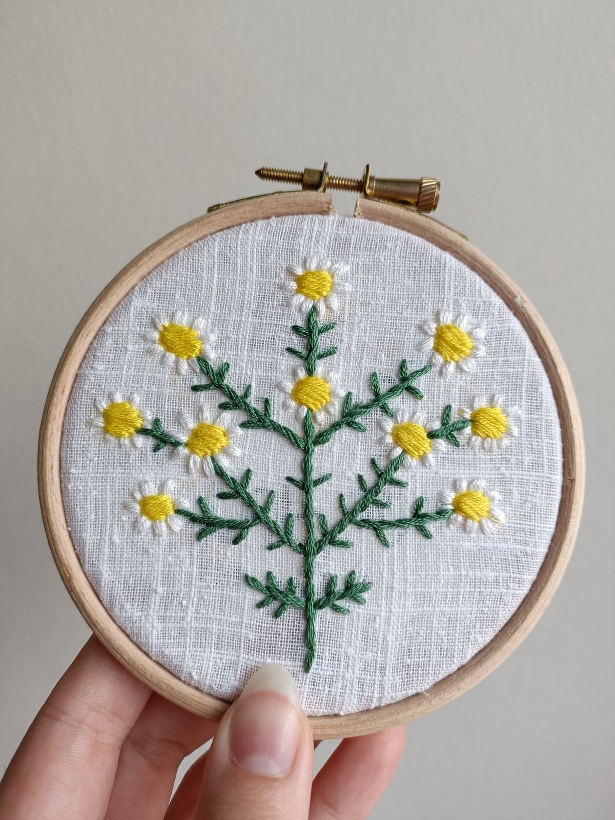 Chamomile Embroidery Pattern