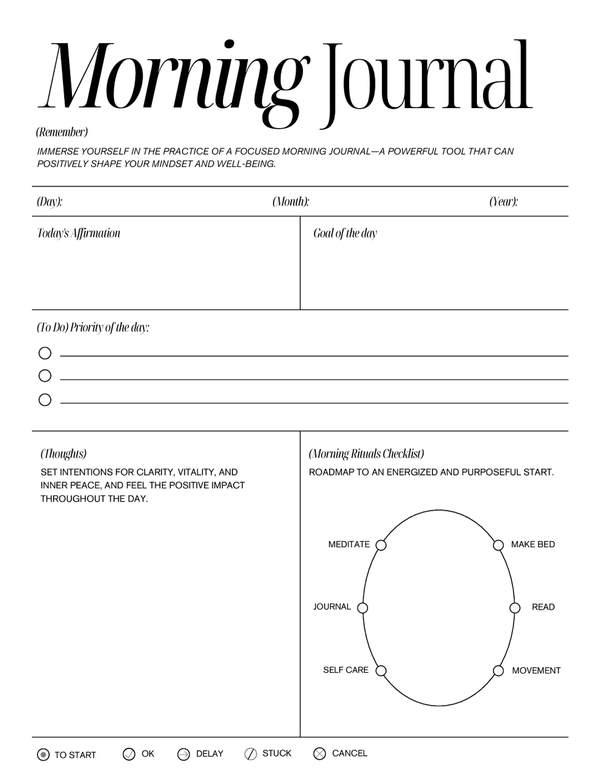 Half-Letter Journal Templates Bundle (ZIP)