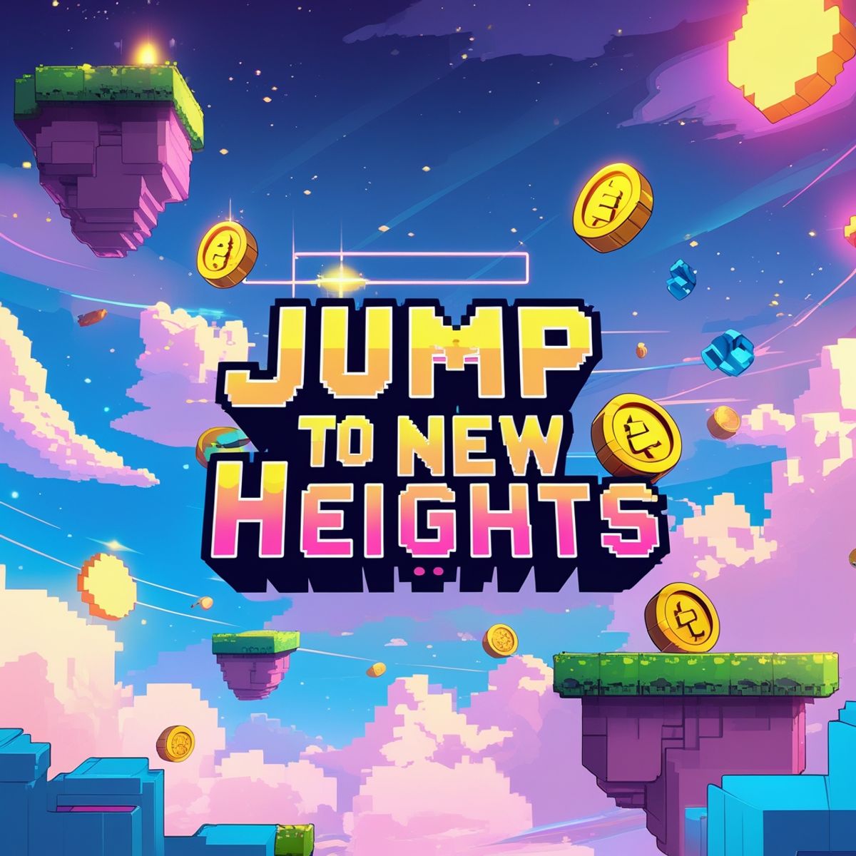 Jump to New Heights | Chiptune Platformer Background Music | Copyright Free Music