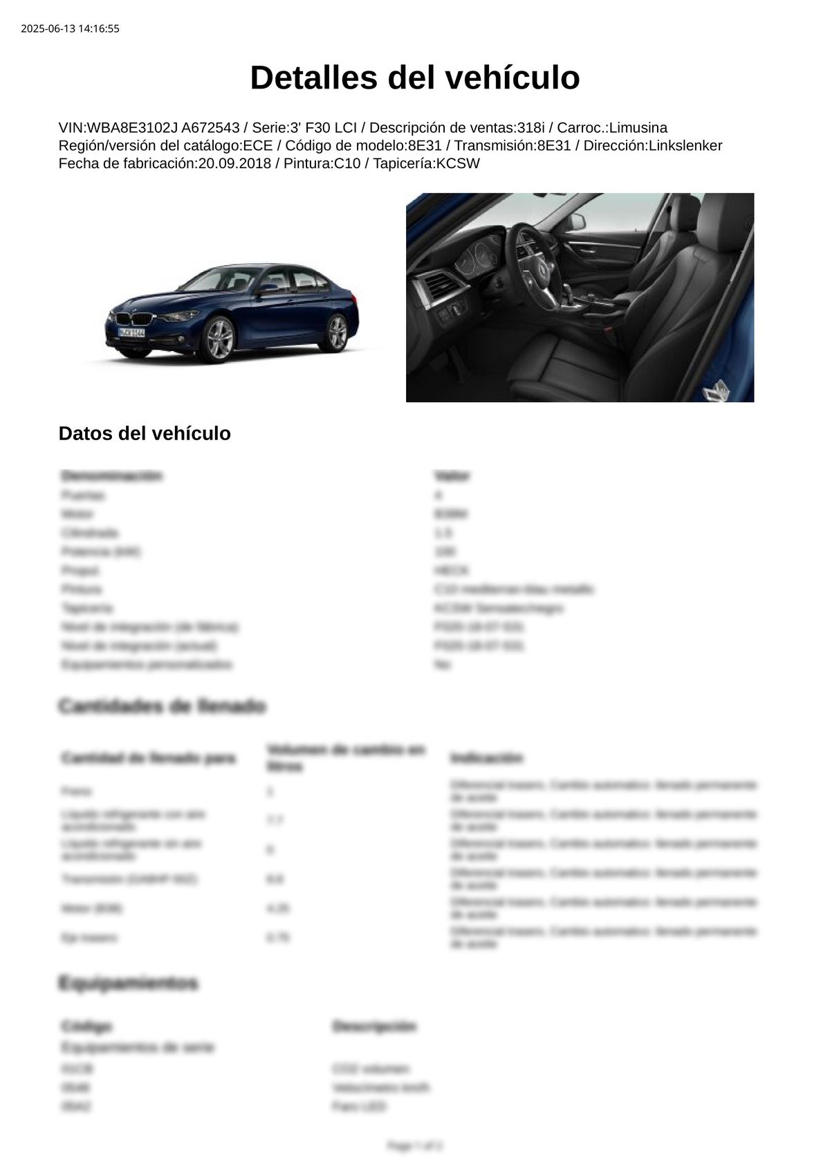 Build Sheet VIN WBA8E3102JA672543