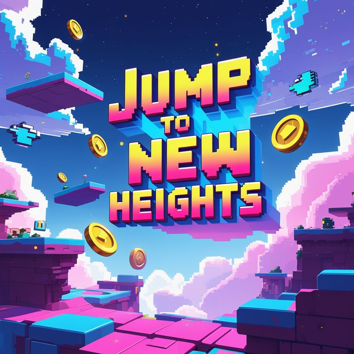 Jump to New Heights 2.0 | Chiptune Platformer Background Music | Copyright Free Music