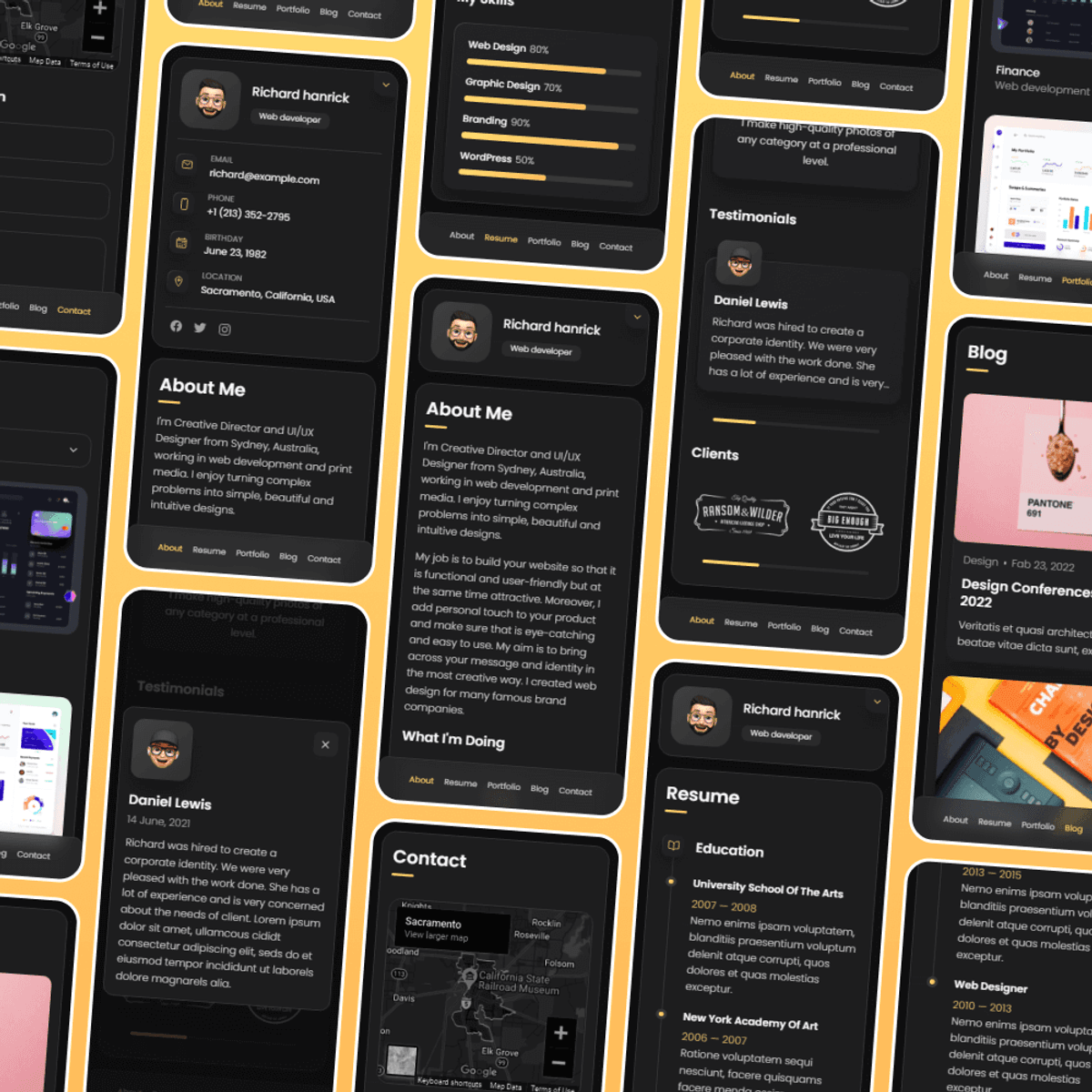 Professional Portfolio Template - "DevFolio Pro"