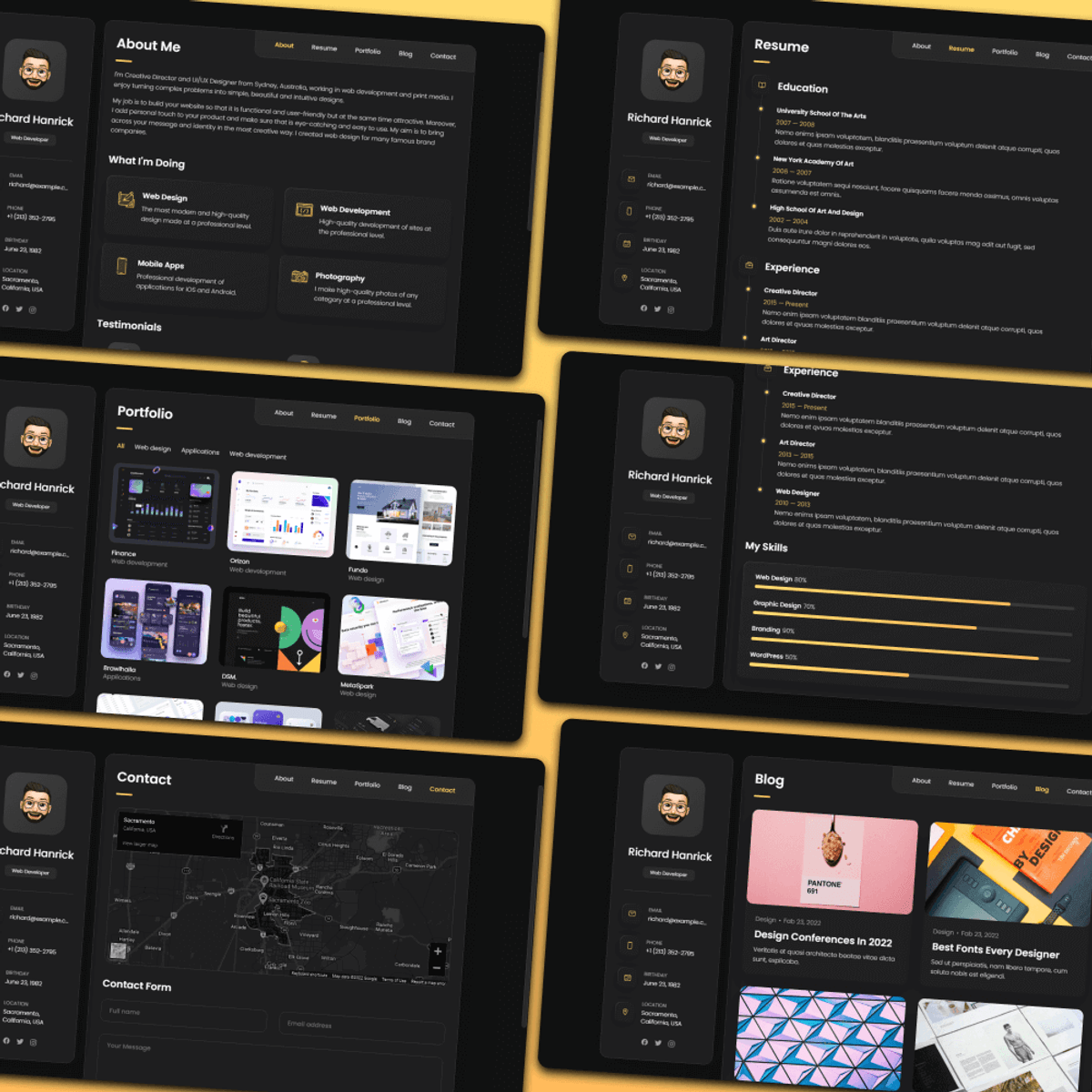 Professional Portfolio Template - "DevFolio Pro"