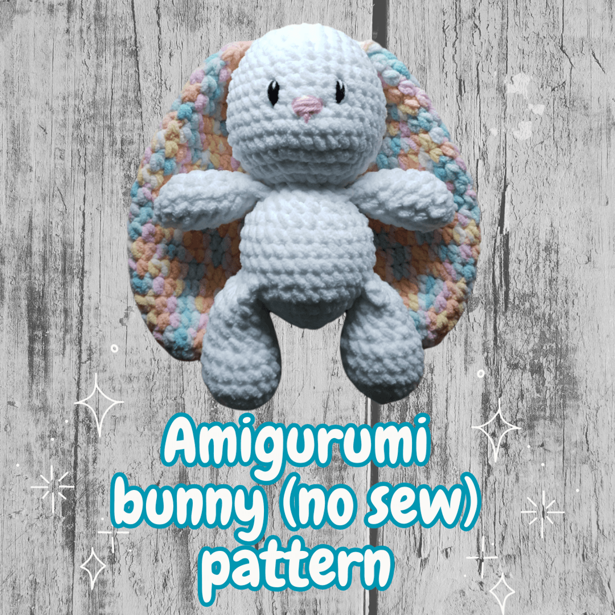 Stress-less Tess Bunny - No sew Crochet Pattern - digital download only