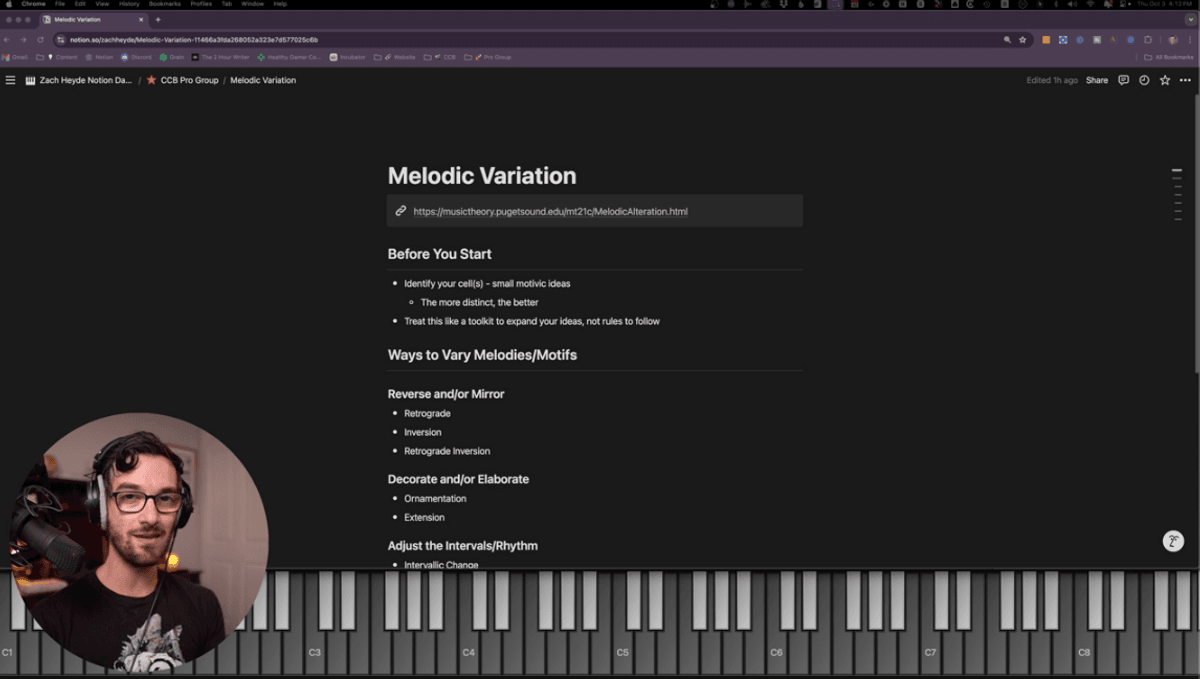 Melodic Variation Miniseries